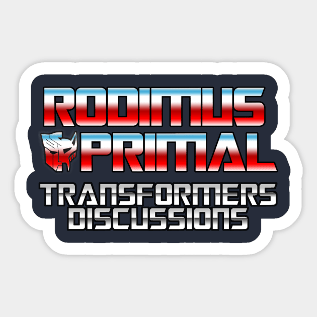 Rodimus Primal Transformers Discussions (Autobot Maximal) Logo Sticker by Rodimus Primal